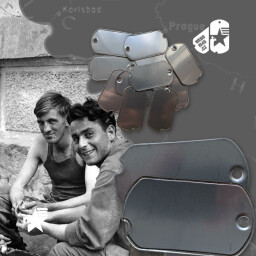 Repro-nerezové známky US DOG TAGS WWII se zubem